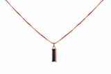 Venetian Baguette Pendant — Black