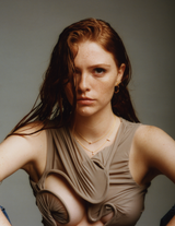 Carré Earrings in Gold, Medium